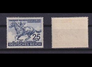 Deutsches Reich 814 Grosser Deutschlandpreis der Dreijährigen mit Falzrest